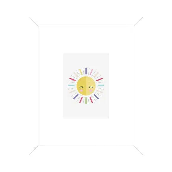 Sun Framed Print - Multicolor image