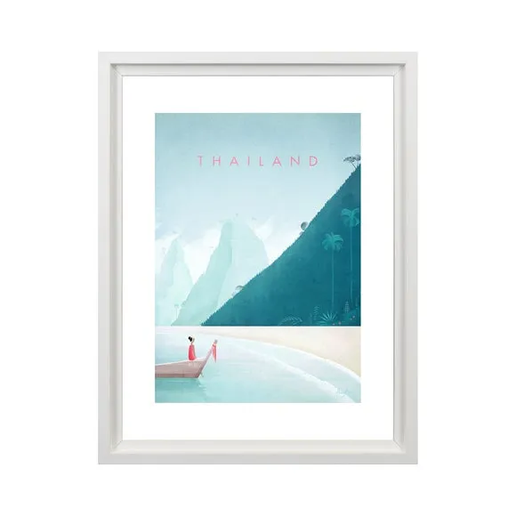 Thailand Framed Print - Blue