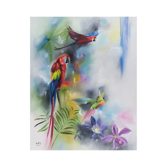 Tropical Beauty Canvas Wall Art - Multicolor