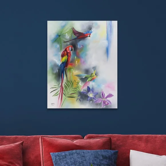 Tropical Beauty Canvas Wall Art - Multicolor image