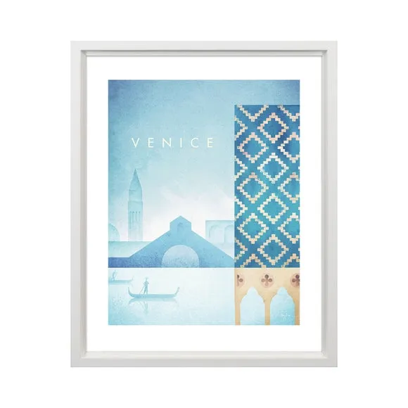 Venice Framed Print - Blue