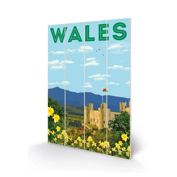 Wales Wooden Wall Art - Multicolor, Wood