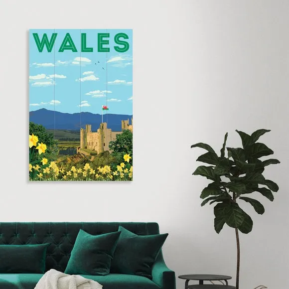 Wales Wooden Wall Art - Multicolor, Wood image