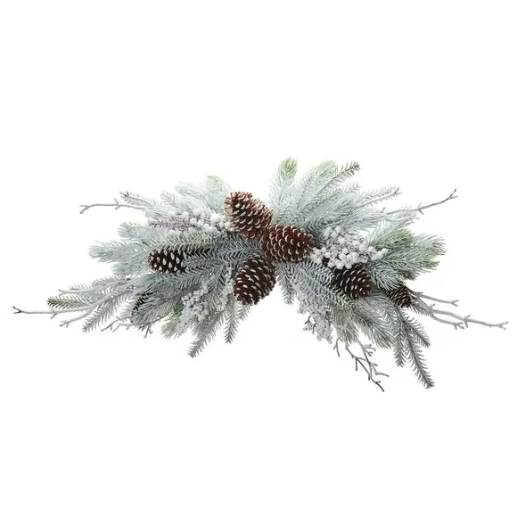 28-Inch Pine Foliage with Cones - Multicolor