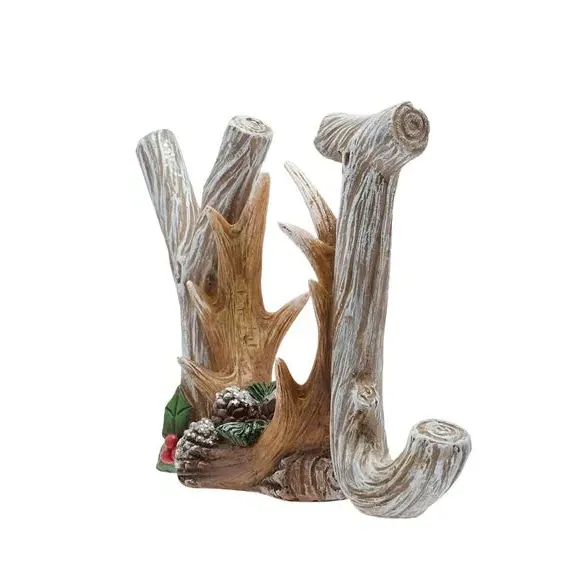 Joy Mantel Plaque - Brown, Resin