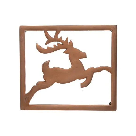 Reindeer Trivet - Gold, Aluminium