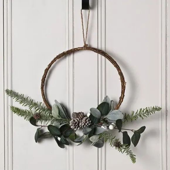 Slim Winter Berry Wreath - Multicolor, Plastic image