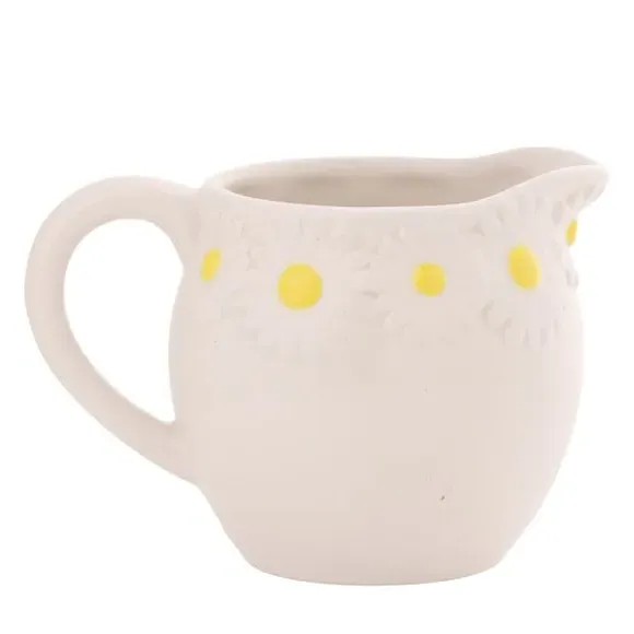 Cottage Garden Daisy Jug - White, Ceramic image