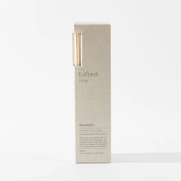 200ml Reed Diffuser with Wooden Lid - Cream Glass
