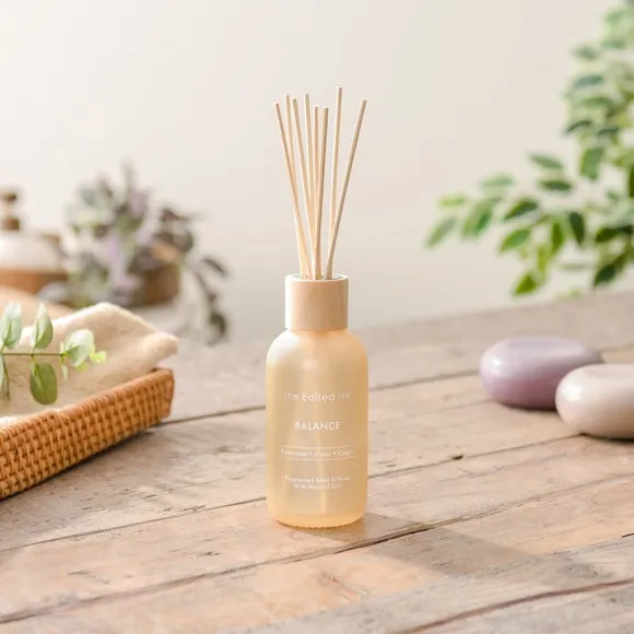 200ml Reed Diffuser with Wooden Lid - Cream Glass