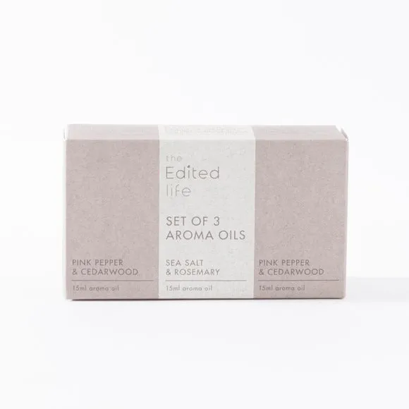 3-Piece Essential Oil Set - Clear