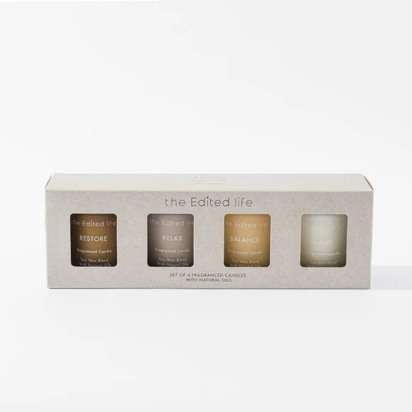 4-Piece Candle Gift Set - Multicolor, Glass