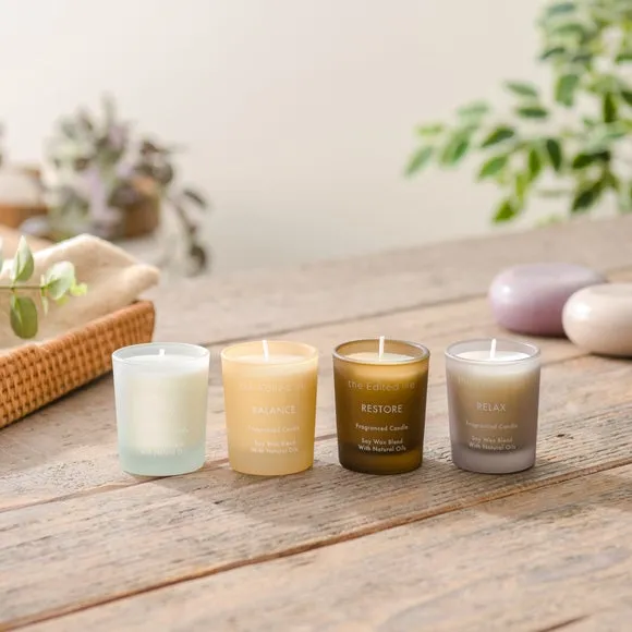 4-Piece Candle Gift Set - Multicolor, Glass image