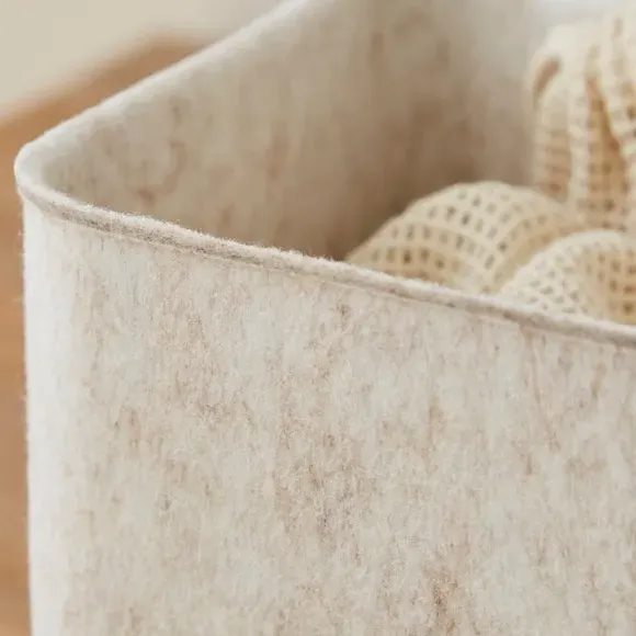 4-Piece Drawer Organiser Set - Natural, Felt