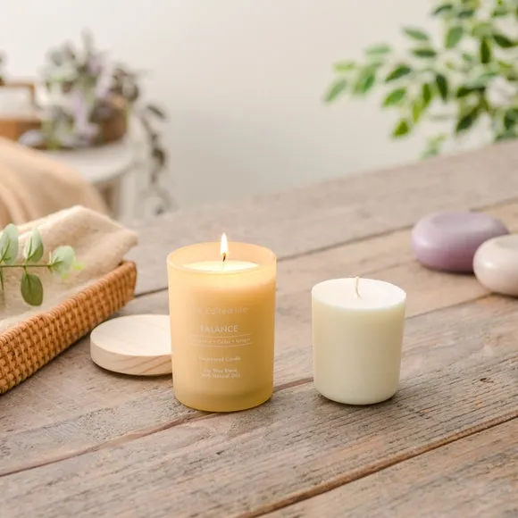 Balance Candle & Refill Gift Set - Cream image