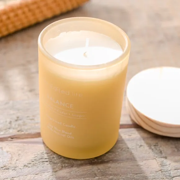 Balance Scented Candle with Lid - Cream
