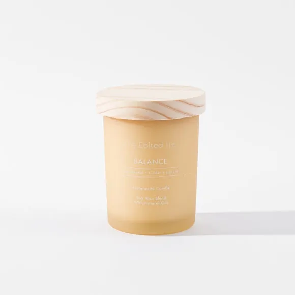 Balance Scented Candle with Lid - Cream