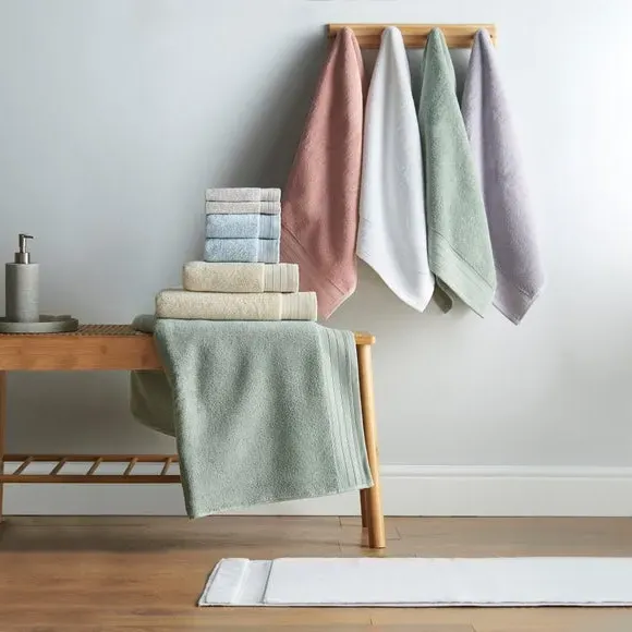 Bath Mat - Pale Blue, Organic Cotton