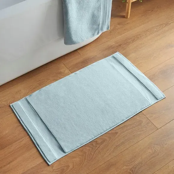 Bath Mat - Pale Blue, Organic Cotton