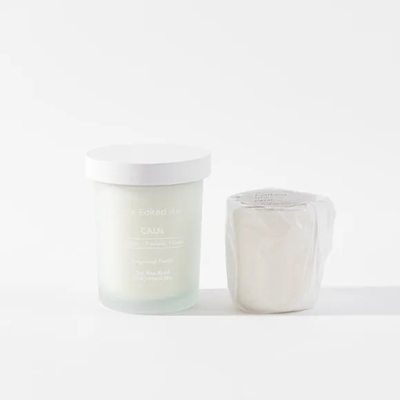 Candle & Refill Gift Set - White, Calm Scent