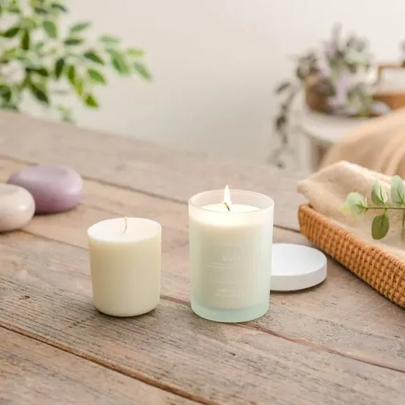 Candle & Refill Gift Set - White, Calm Scent image