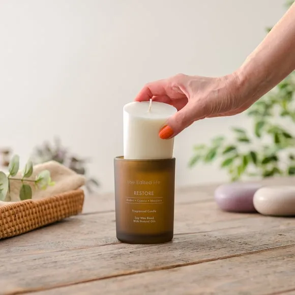 Candle Refill Restore Scent - White, Wax