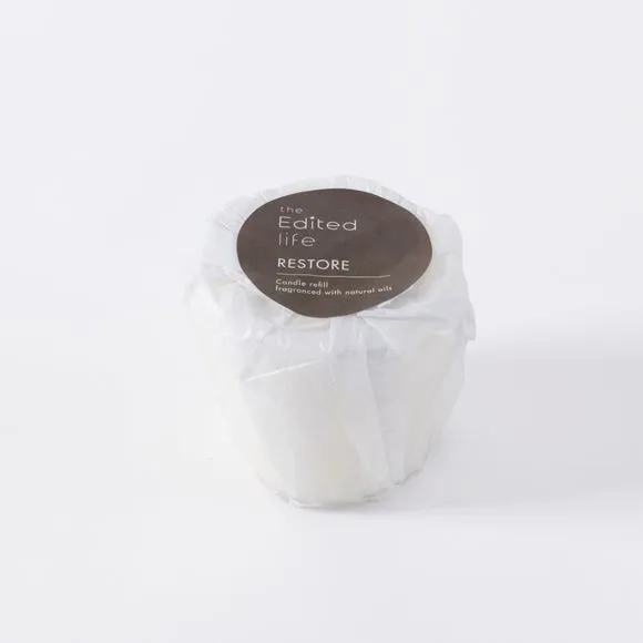 Candle Refill Restore Scent - White, Wax