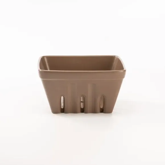 Ceramic Storage Crate Stackable - Fawn, Stoneware