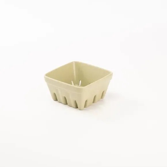 Ceramic Storage Crate Stackable - Olive, Stoneware