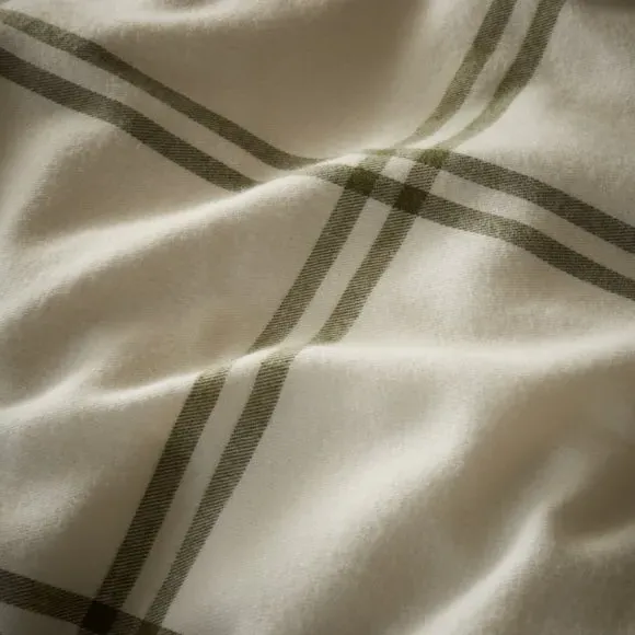 Check Duvet Cover Set - Natural, Cotton