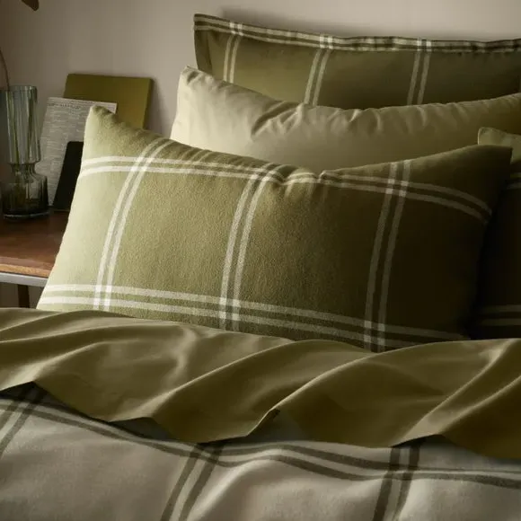 Check Duvet Cover Set - Natural, Cotton