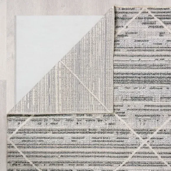 Diamond Tufted Washable Rug - Monochrome, Cotton