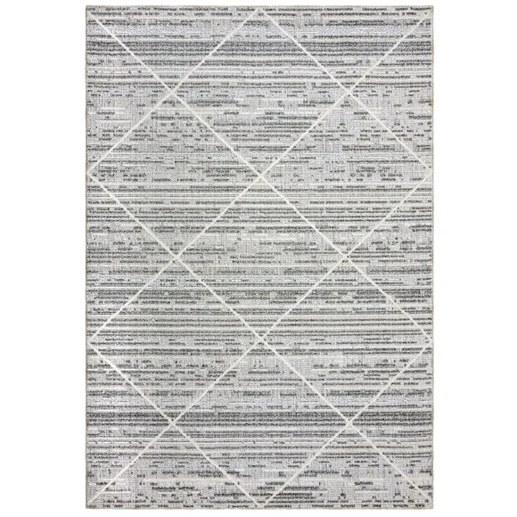 Diamond Tufted Washable Rug - Monochrome, Cotton