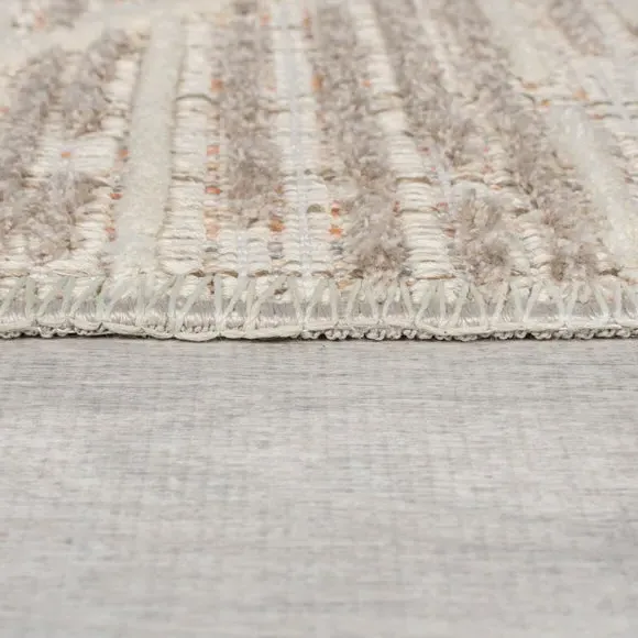 Diamond Tufted Washable Runner - Natural, Cotton