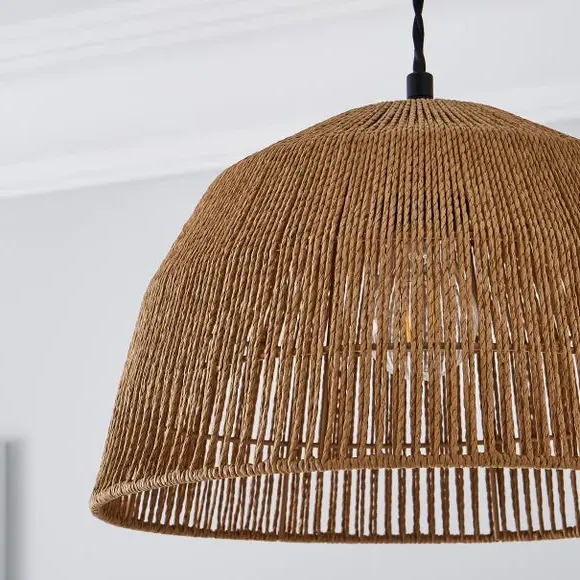 Dome Pendant Light Shade - Natural, Paper String
