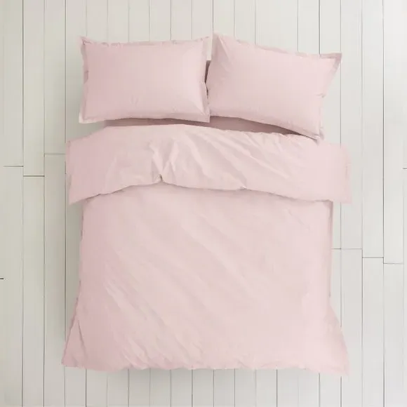 Duvet Cover Set with Pillowcase - Blush, Cotton
