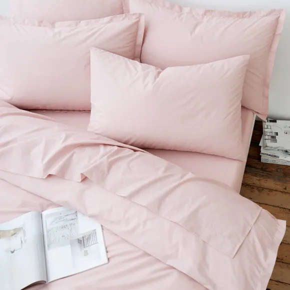 Duvet Cover Set with Pillowcase - Blush, Cotton