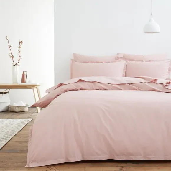 Duvet Cover Set with Pillowcase - Blush, Cotton
