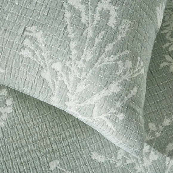 Duvet Cover Set with Pillowcase - Green, Cotton