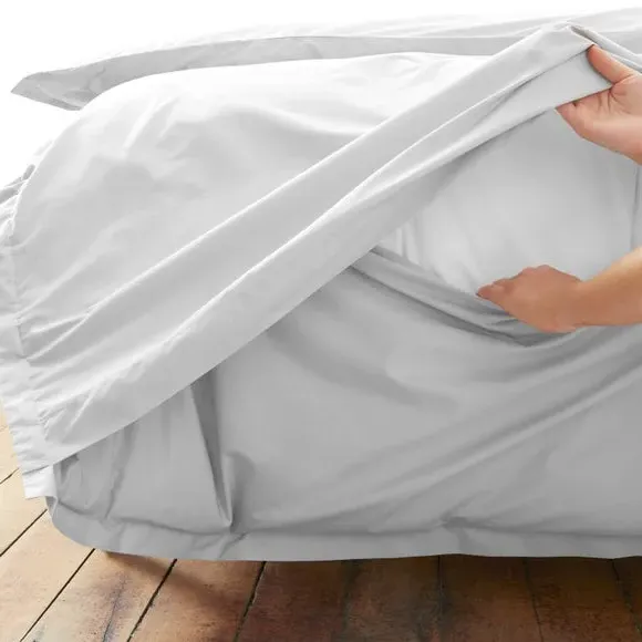 Duvet Cover Set with Pillowcase - Grey, Cotton