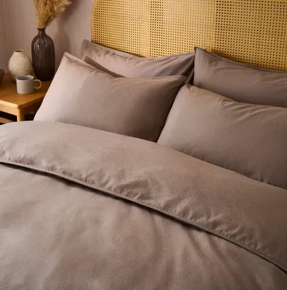 Duvet Cover Set with Pillowcase - Natural, Cotton