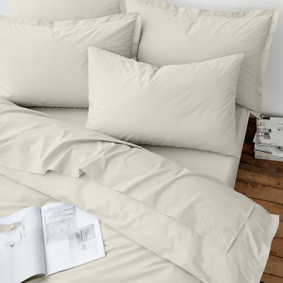Duvet Cover Set with Pillowcase - Natural, Cotton