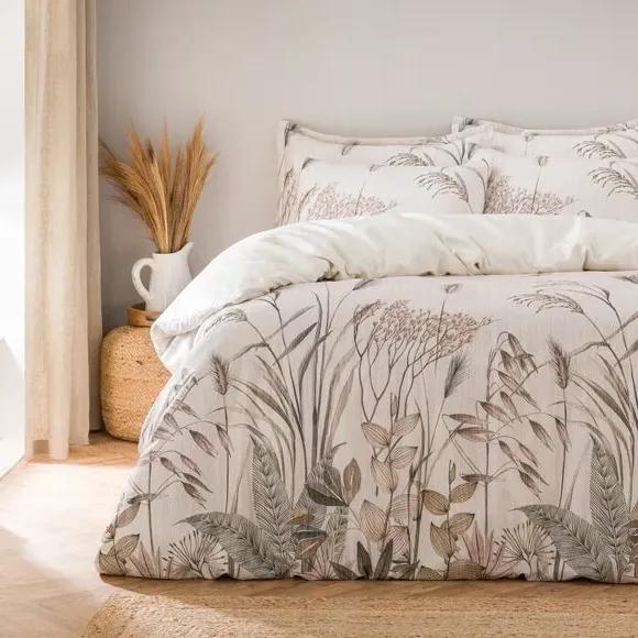 Duvet Cover Set with Pillowcase - Natural, Cotton