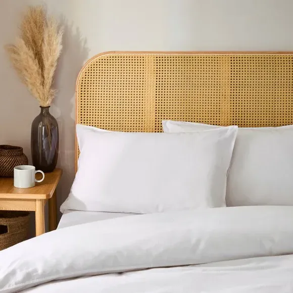 Duvet Cover Set with Pillowcase - White, Cotton