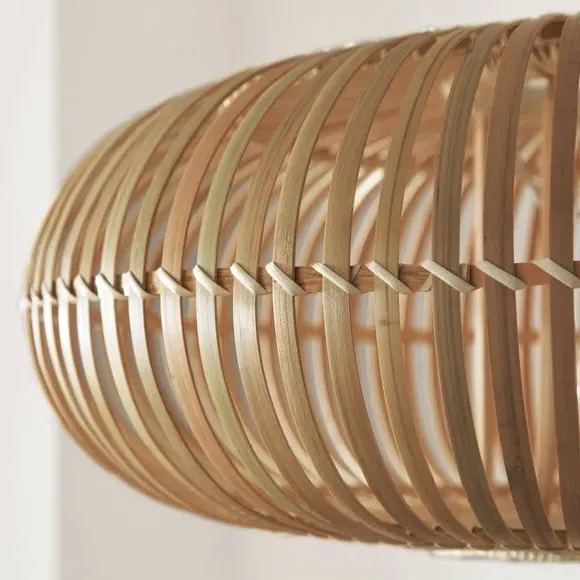 Easy Fit Pendant Shade - Natural, Bamboo