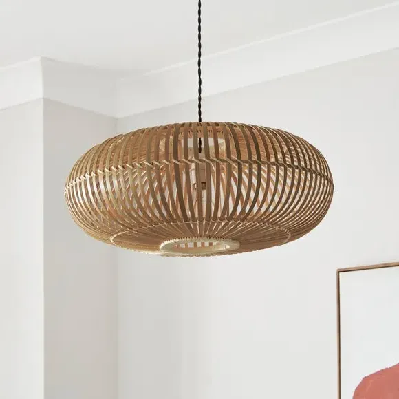 Easy Fit Pendant Shade - Natural, Bamboo