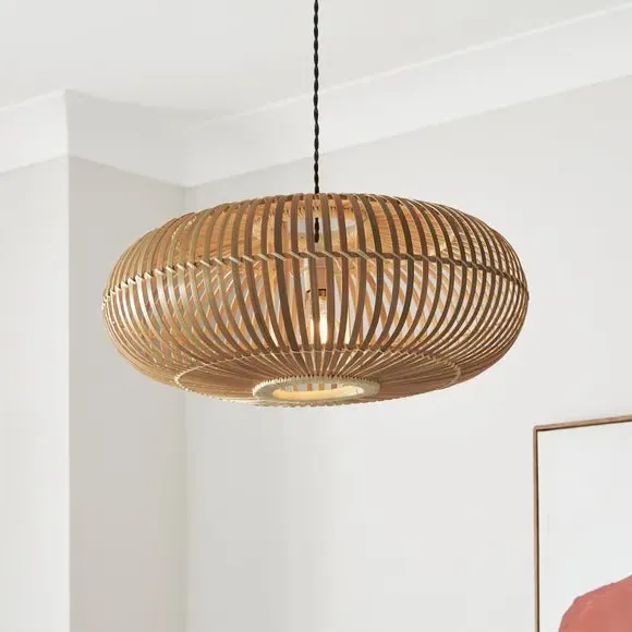 Easy Fit Pendant Shade - Natural, Bamboo