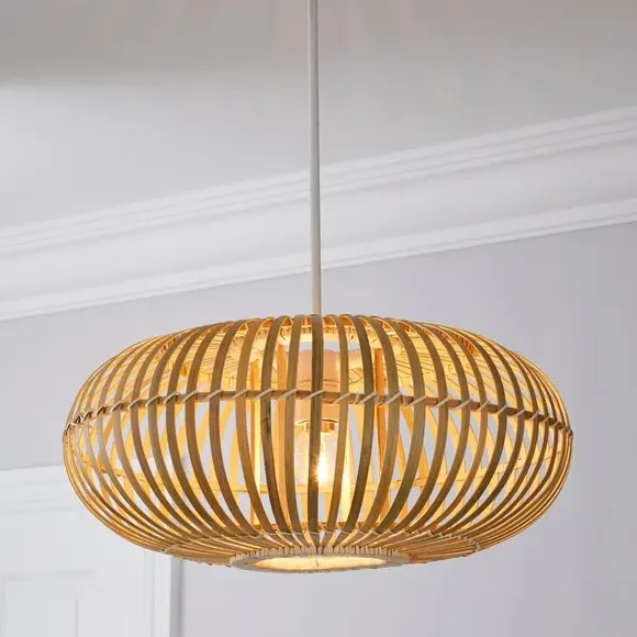 Easy Fit Pendant Shade - Natural, Bamboo