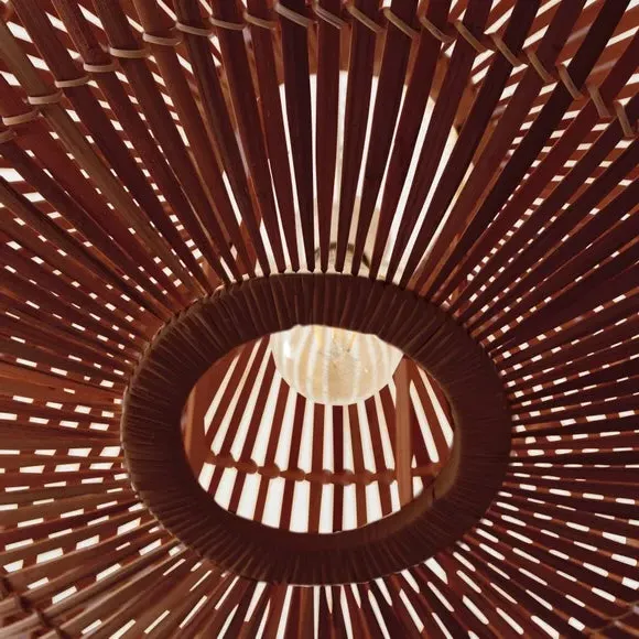 Easy Fit Pendant Shade - Walnut, Bamboo