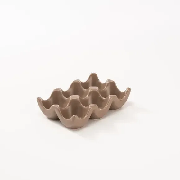 Egg Holder - Brown, Stoneware